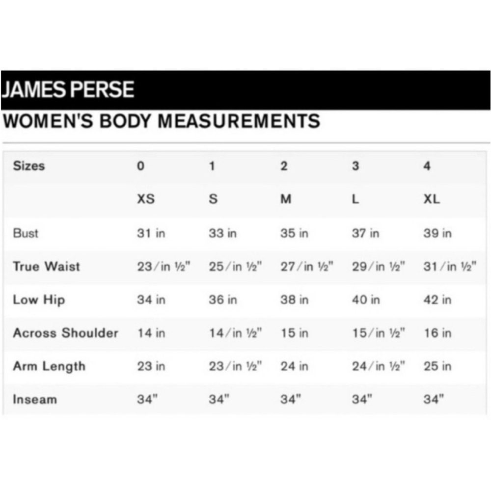 JAMES PERSE Off The Shoulder Top WVD3700 Quite Luxury Minimalist Size 3 Large - Picture 8 of 8